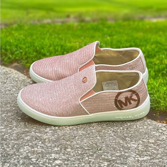 Michael Kors Girls Jem Rachel Pink Slip-On Sneakers